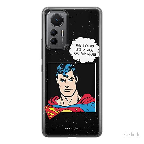 ERT GROUP mobiltelefonfodral för Xiaomi 12 LITE originalt och officiellt licensierat DC mönster Superman 037 optimalt anpassad till formen på mobiltelefonen, fodral tillverkad av TPU plast 5905511512651