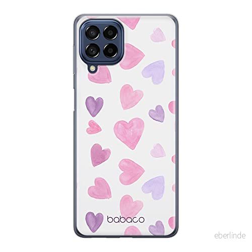 ERT GROUP mobiltelefonfodral för Samsung M33 5G originalt och officiellt licensierat Babaco mönster Hearts 005 optimalt anpassad till formen på mobiltelefonen, gedeeltelijk transparant 5905511355890