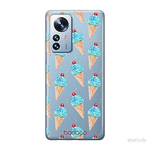 ERT GROUP mobiltelefonfodral för Xiaomi 12 / 12X originalt och officiellt licensierat Babaco mönster Ice Cream 002 optimalt anpassad till formen på mobiltelefonen, gedeeltelijk transparant 5905511490041