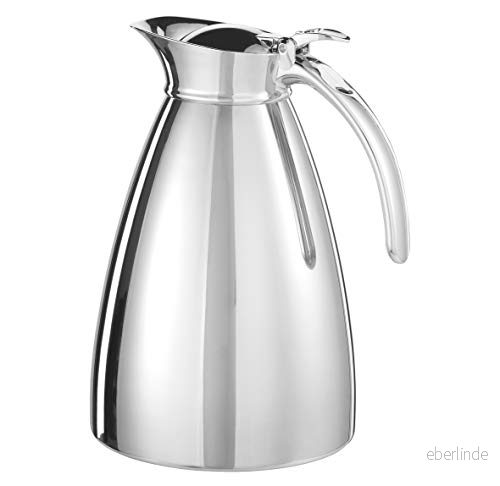 Esmeyer Empire rostfritt stål 18/10, dubbelvägg, okrossbar innehåll: ca 1,5 liter, diskmaskinssäker isoleringskanna, silver, 14 x 22 cm 4007796054275