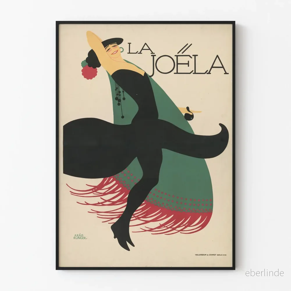 Vintageposter La Joéla av Julius Klinger