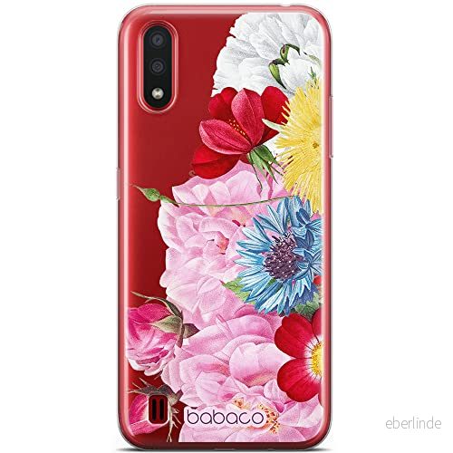 ERT GROUP mobiltelefonfodral för Samsung A01 originalt och officiellt licensierat Babaco mönster Flowers 056 optimalt anpassad till formen på mobiltelefonen, gedeeltelijk transparant 5905131360496