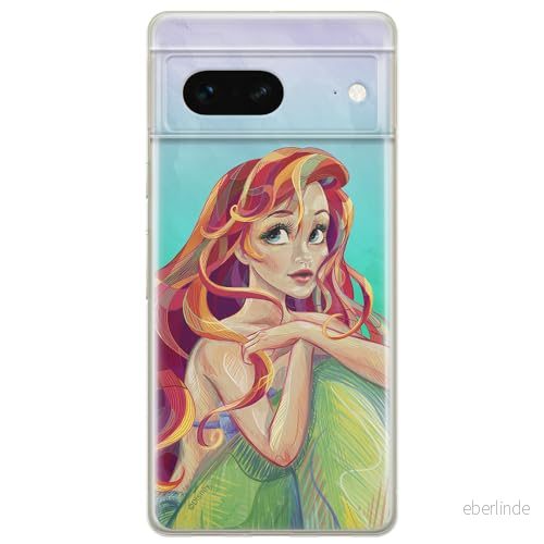 ERT GROUP mobiltelefonfodral för Google PIXEL 7 originalt och officiellt licensierat Disney mönster Ariel 004 optimalt anpassad till formen på mobiltelefonen, fodral tillverkad av TPU plast 5905795142797