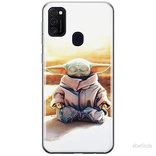 ERT GROUP mobiltelefonfodral för Samsung M21 originalt och officiellt licensierat Star Wars mönster Baby Yoda 015 optimalt anpassad till formen på mobiltelefonen, fodral tillverkad av TPU plast 5904805059537