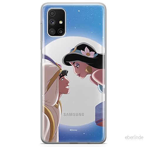 ERT GROUP mobiltelefonfodral för Samsung M51 originalt och officiellt licensierat Disney mönster Jasmine and Aladdin 001 optimalt anpassad till formen på mobiltelefonen, gedeeltelijk transparant 5904805482854