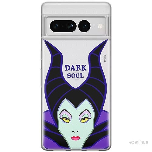 ERT GROUP mobiltelefonfodral för Google PIXEL 7 PRO originalt och officiellt licensierat Disney mönster Maleficent 001 optimalt anpassad till formen på mobiltelefonen, gedeeltelijk transparant 5905795161491