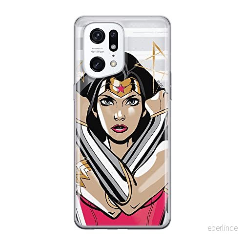 ERT GROUP mobiltelefonfodral för Oppo FIND X5 PRO originalt och officiellt licensierat DC mönster Wonder Woman 003 optimalt anpassad till formen på mobiltelefonen, gedeeltelijk transparant 5905511400446