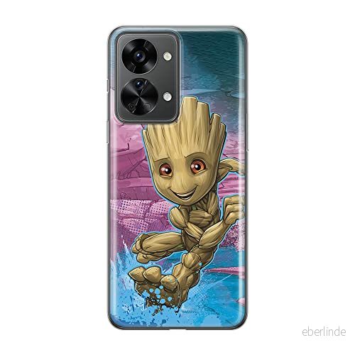 ERT GROUP mobiltelefonfodral för Oneplus NORD 2T 5G originalt och officiellt licensierat Marvel mönster Groot 001 optimalt anpassad till formen på mobiltelefonen, fodral tillverkad av TPU plast 5905511279998