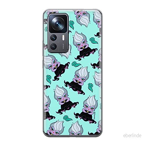 ERT GROUP mobiltelefonfodral för Xiaomi 12T/12T pro/K50 Ultra originalt och officiellt licensierat Disney mönster Ursula 005 anpassad till formen på mobiltelefonen, fodral tillverkad av TPU plast 5905511586003