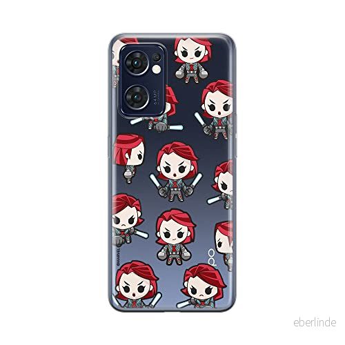 ERT GROUP mobiltelefonfodral för Oppo RENO 7 5G originalt och officiellt licensierat Marvel mönster Black Widow 013 optimalt anpassad till formen på mobiltelefonen, gedeeltelijk transparant 5905511314491