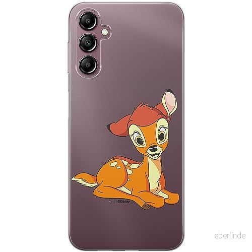 ERT GROUP mobiltelefonfodral för Samsung A14 4G/5G originalt och officiellt licensierat Disney mönster Bambi 016 optimalt anpassad till formen på mobiltelefonen, gedeeltelijk transparant 5905511827144