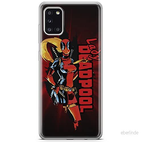 ERT GROUP mobiltelefonfodral för Samsung A31 originalt och officiellt licensierat Marvel mönster Deadpool 009 optimalt anpassad till formen på mobiltelefonen, fodral tillverkad av TPU plast 5903040219690