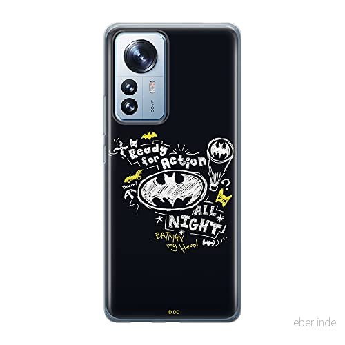 ERT GROUP mobiltelefonfodral för Xiaomi MI 12 PRO originalt och officiellt licensierat DC mönster Batman 014 optimalt anpassad till formen på mobiltelefonen, fodral tillverkad av TPU plast 5905511521677