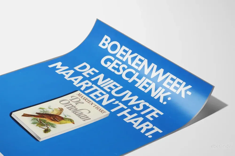 Vintageposter Boekenweekgeschenk Maarten 't Hart - Bild 3