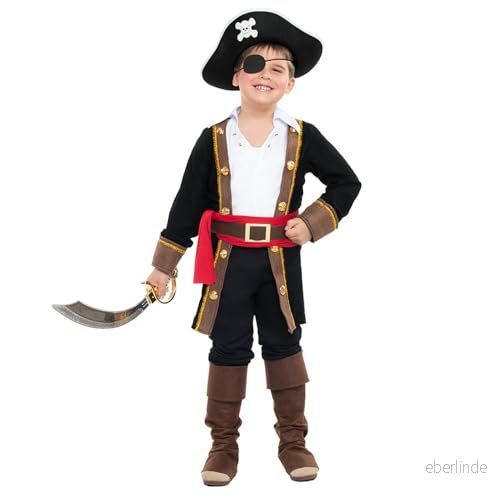 Boland Piratbarnsdräkt, kostym för temafest eller karneval, sjömanskostym 8712026823229