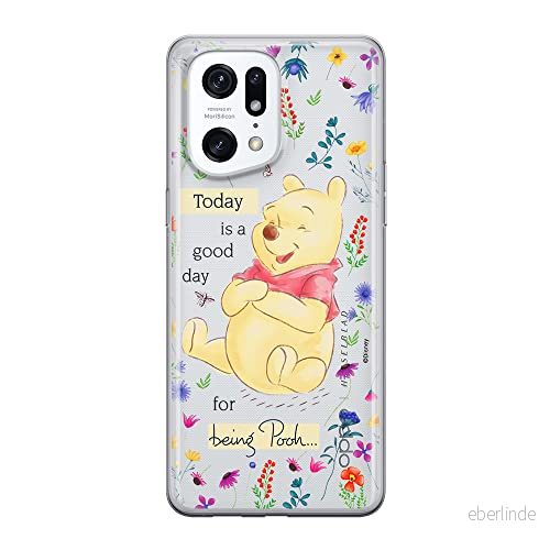 ERT GROUP mobiltelefonfodral för Oppo FIND X5 PRO originalt och officiellt licensierat Disney mönster Winnie the Pooh & Friends 029 anpassad till formen på mobiltelefonen, gedeeltelijk transparant 5905511405748
