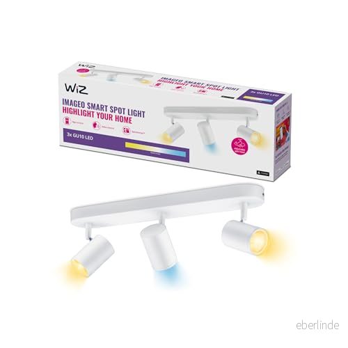 WiZ Imageo Spotlight Tunable White, 3 x (5W), Vit, 2700 6500 kelvin, dimbar i kallvitt till varmvitt 8719514551794