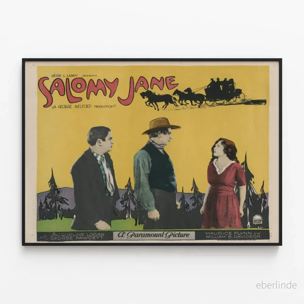 Vintageposter Salomy Jane väggdekoration retro Vintageposter Salomy Jane väggdekoration retro