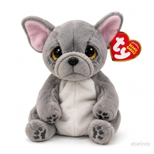 TY Beanie Babies Bulldogg Wilfred 15 CM, Gray, 2009128 8421405961
