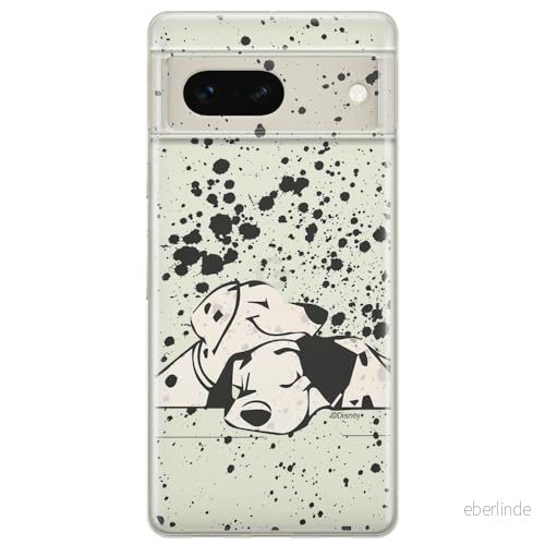 ERT GROUP mobiltelefonfodral för Google PIXEL 7 originalt och officiellt licensierat Disney mönster Dalmatian 003 optimalt anpassad till formen på mobiltelefonen, gedeeltelijk transparant 5905795139247
