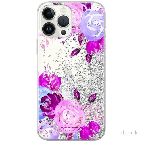 ERT GROUP mobiltelefonfodral för Apple Iphone 6 PLUS/ 7 PLUS / 8 originalt och officiellt licensierat Babaco mönster Flowers 005, med glitter overflow effekt 5904805387753