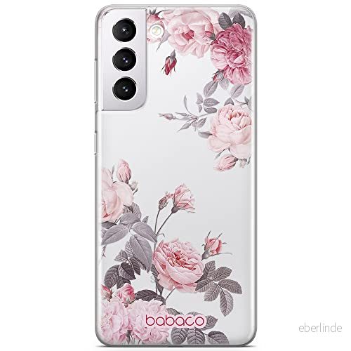 ERT GROUP mobiltelefonfodral för Samsung S21 PLUS originalt och officiellt licensierat Babaco mönster Flowers 055 optimalt anpassad till formen på mobiltelefonen, gedeeltelijk transparant 5905131357120