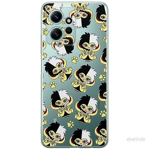ERT GROUP mobiltelefonfodral för Xiaomi REDMI NOTE 12 4G originalt och officiellt licensierat Disney mönster Cruella 007 optimalt anpassad till formen på mobiltelefonen, gedeeltelijk transparant 5905511947804