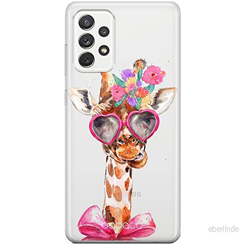 ERT GROUP mobiltelefonfodral för Samsung A53 5G originalt och officiellt licensierat Babaco mönster Giraffe 002 optimalt anpassad till formen på mobiltelefonen, gedeeltelijk transparant 5904805339998