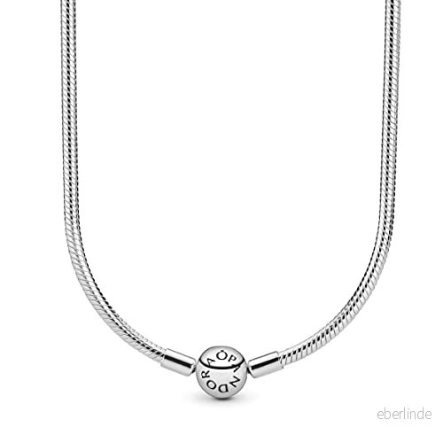 PANDORA Damen Schlangen- Gliederhalskette Sterling- Silber 590742HV-45, 45 cm 5700302495157