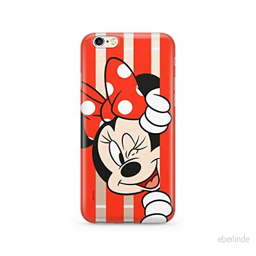 ERT GROUP mobiltelefonfodral för Apple Iphone 6 PLUS originalt och officiellt licensierat Disney mönster Minnie 059 Vit optimalt anpassad till formen på mobiltelefonen, gedeeltelijk transparant 5903537635835