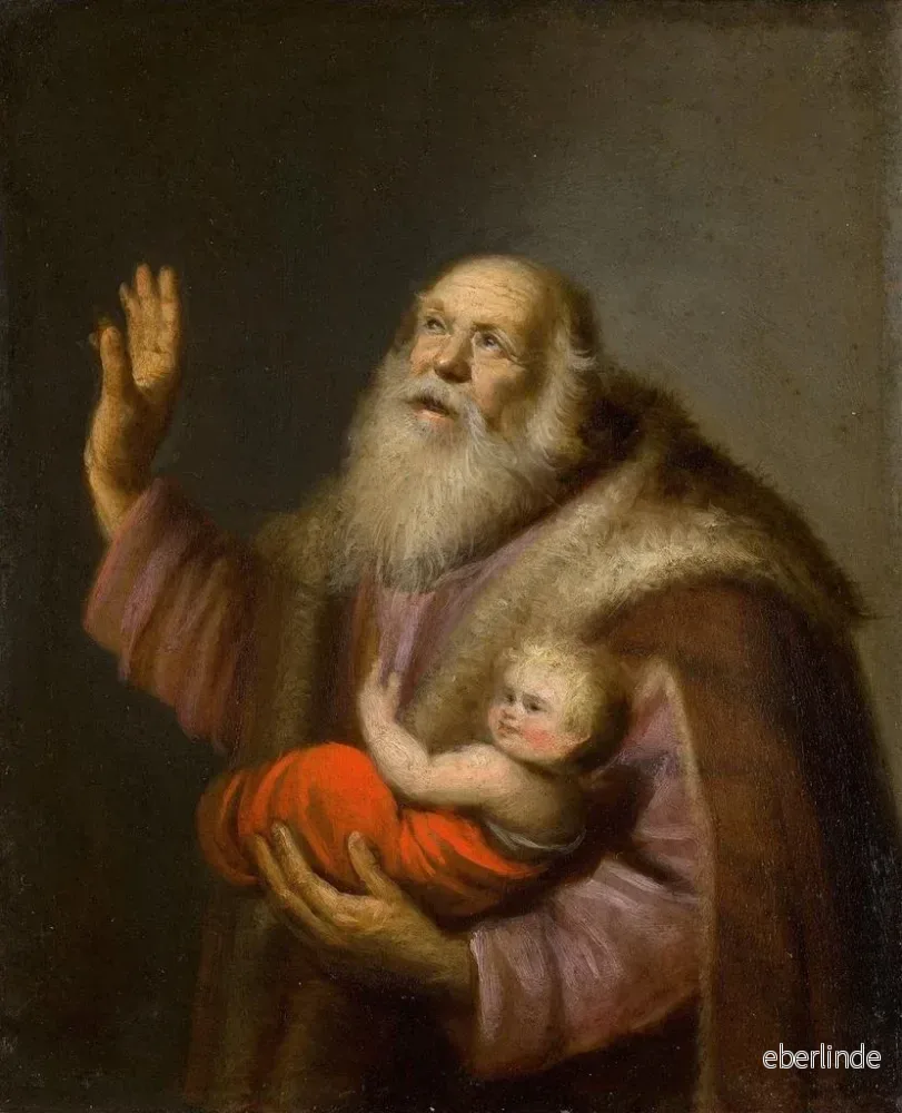 Målning Siméon och barnet Jesus - Anonym | Konsttryck - Bild 2