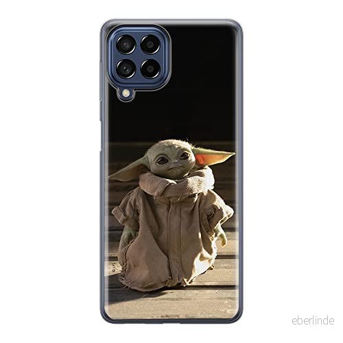 ERT GROUP mobiltelefonfodral för Samsung M33 5G originalt och officiellt licensierat Star Wars mönster Baby Yoda 001 optimalt anpassad till formen på mobiltelefonen, fodral tillverkad av TPU plast 5905511349196