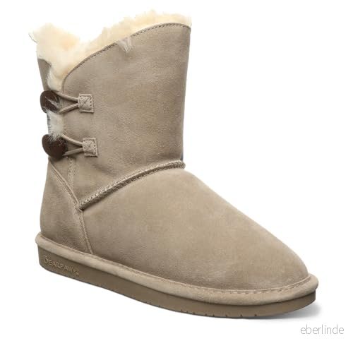 Bearpaw Rosaline ankelstövel för kvinnor, Svamp, 37 EU 889918682900