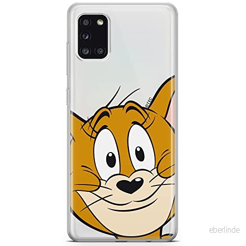 ERT GROUP mobiltelefonfodral för Samsung A31 originalt och officiellt licensierat Tom and Jerry mönster 001 optimalt anpassad till formen på mobiltelefonen, gedeeltelijk transparant 5903040216668