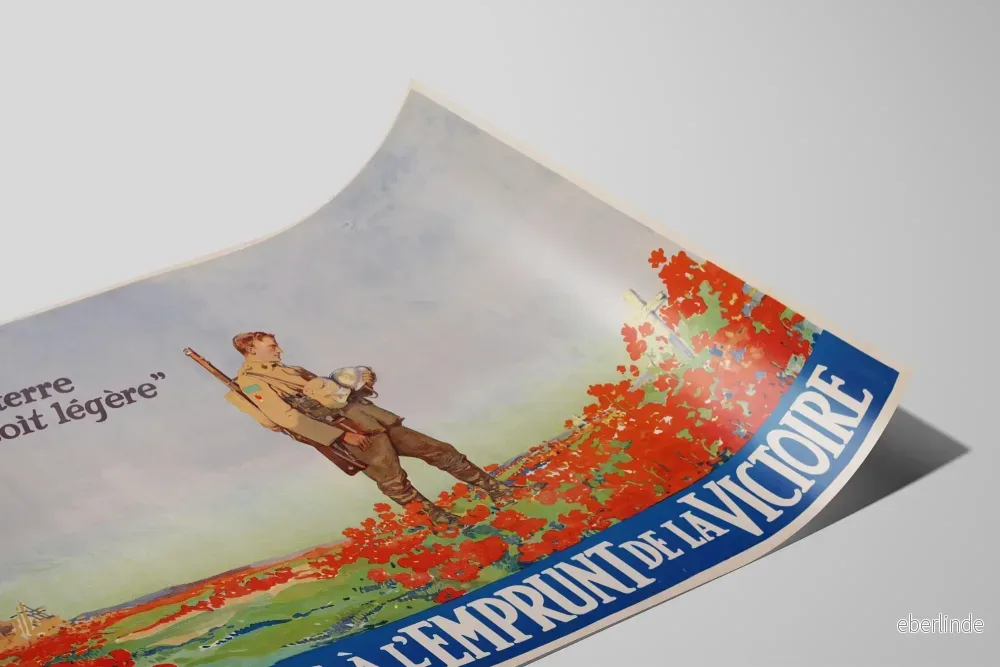 Vintageposter Soldat och vallmo för segerutlåning - Bild 2