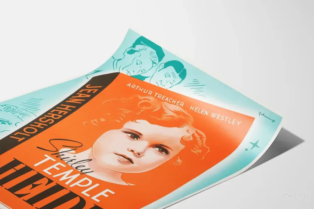 Vintagefilmposter av Heidi med Shirley Temple - Bild 3