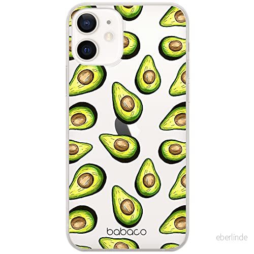 ERT GROUP mobiltelefonfodral för Apple Iphone 12 Mini originalt och officiellt licensierat Babaco mönster Fruits 001 Vit optimalt anpassad till formen på mobiltelefonen, gedeeltelijk transparant 5903537991887