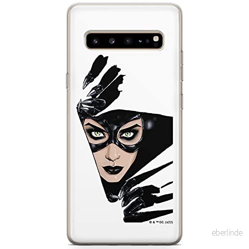 ERT GROUP mobiltelefonfodral för Samsung S10 5G originalt och officiellt licensierat DC mönster Catwoman 008 optimalt anpassad till formen på mobiltelefonen, fodral tillverkad av TPU plast 5905131555410