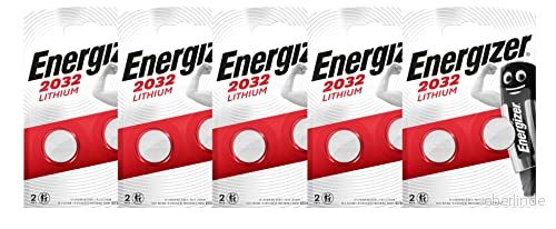Energizer CR2032 Litium 3V batterier 5 Blisterpaket med 2 (Total 10 batterier) 8435173451403