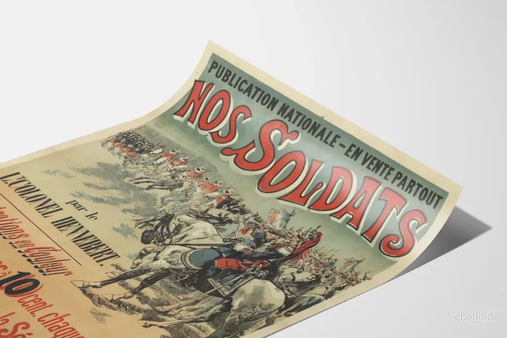 Vintageposter Nos Soldats av löjtnant överstelöjtnant Hennebert - Bild 3