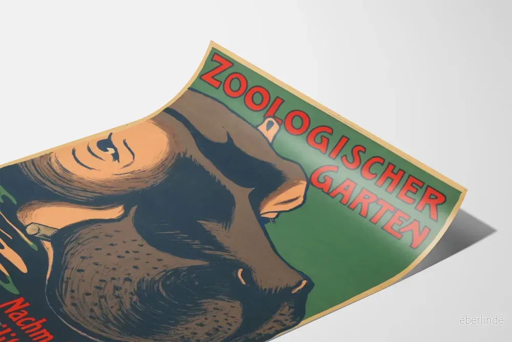 Vintageposter av zoo och militärkonsert - Bild 3
