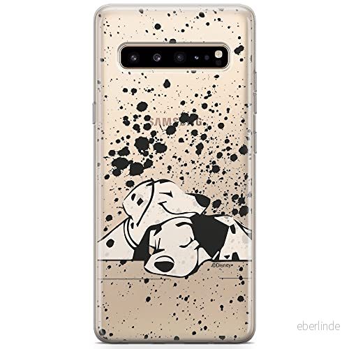 ERT GROUP Mobiltelefonskal för Samsung S10 5G original och officiellt licensierat Disney mönster One Hundred and Dalmatians 003 anpassad till mobiltelefonens form, delvis transparent 5904805498404