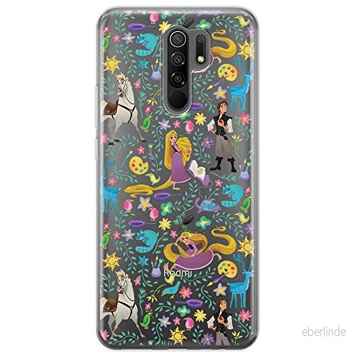 ERT GROUP mobiltelefonfodral för Xiaomi REDMI 9 originalt och officiellt licensierat Disney mönster Tangled 001 optimalt anpassad till formen på mobiltelefonen, gedeeltelijk transparant 5903040287965