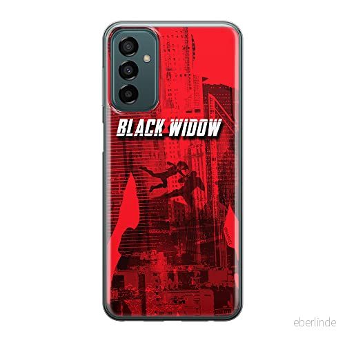ERT GROUP mobiltelefonfodral för Samsung M13 4G/M23 5G/F23 originalt och officiellt licensierat Marvel mönster Black Widow 007 anpassad till formen på mobiltelefonen, fodral tillverkad av TPU plast 5905511378172