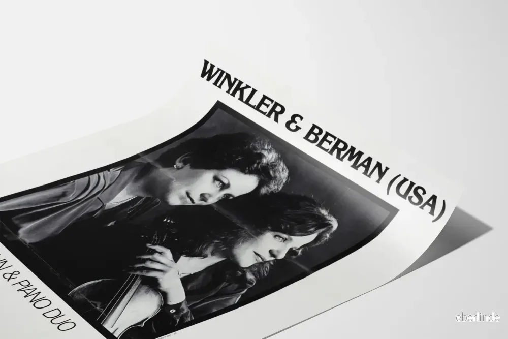 Dekorativ poster Duo Violin & Piano Winkler & Berman USA - Bild 3