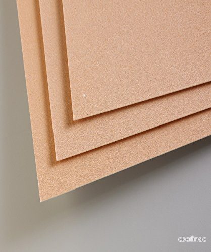 Clairefontaine Ref 96012C Pastelmatta kortark (paket med 5 ark) 360 gsm kort 50 x 70 cm Sienna färg speciellt formulerad för användning pasteller 3329680960129
