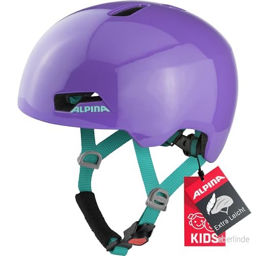 ALPINA Unisex Barn, HACKNEY Cykelhjälm, purple gloss, 47 51 cm 4003692316264