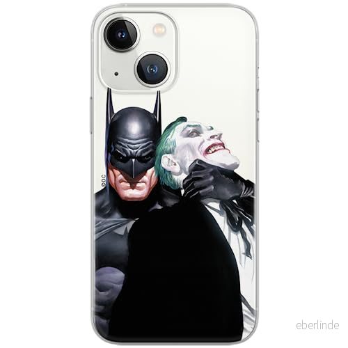 ERT GROUP mobiltelefonfodral för Iphone 13 originalt och officiellt licensierat DC mönster Batman i Joker 001 Vit optimalt anpassad till formen på mobiltelefonen, gedeeltelijk transparant 5903932836233