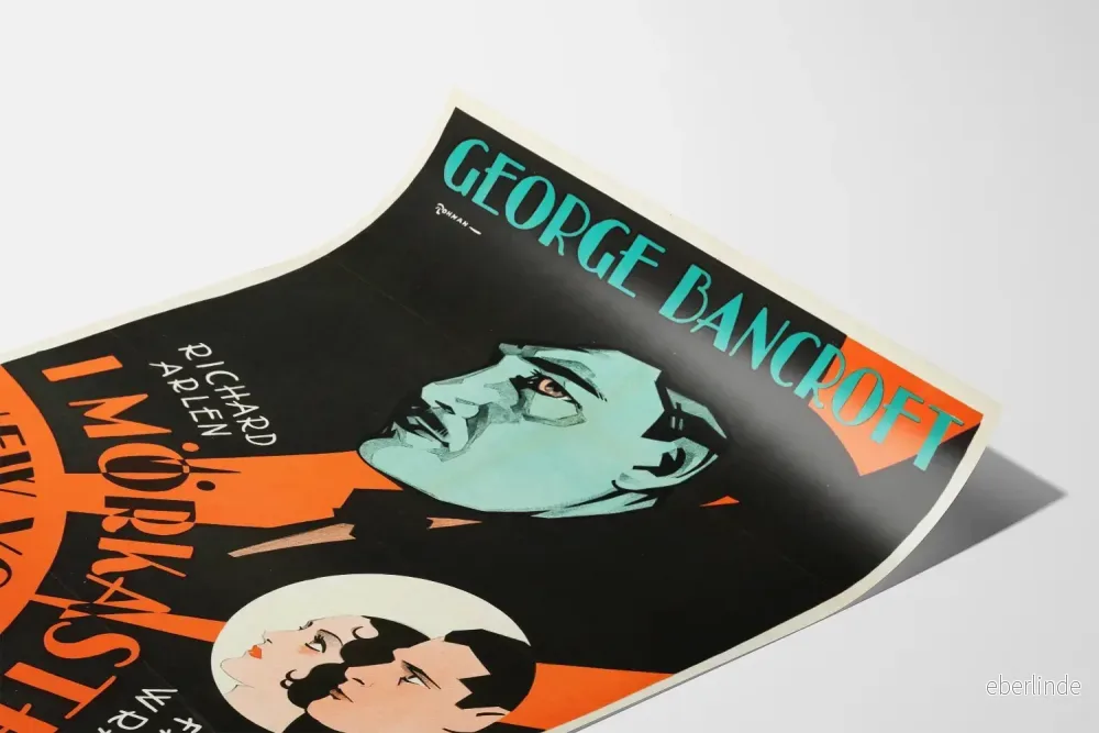 Vintageposter I Mörkaste New York - Retro filmväggdekoration - Bild 3