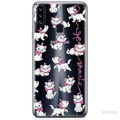 ERT GROUP mobiltelefonfodral för Samsung A20S originalt och officiellt licensierat Disney mönster Marie 008 optimalt anpassad till formen på mobiltelefonen, gedeeltelijk transparant 5905131786333